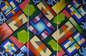 Kaleidoscope / acrylic on canvas / 60 x 90 cm / 2017
